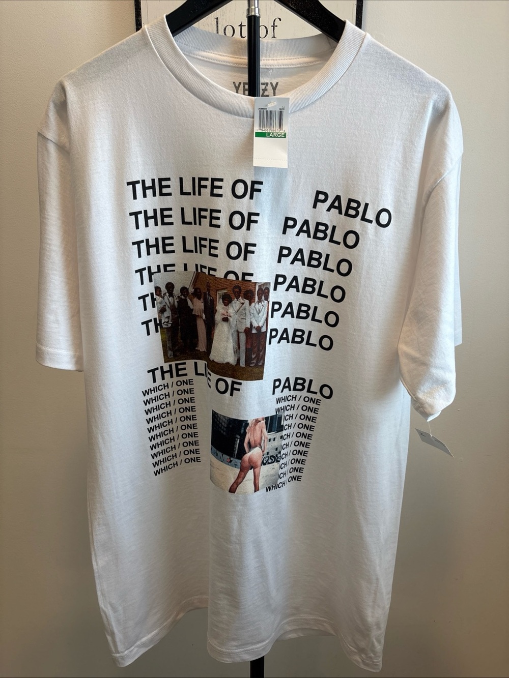 Yeezy Men’s The Life of Pablo White Graphic T‑Shirt
